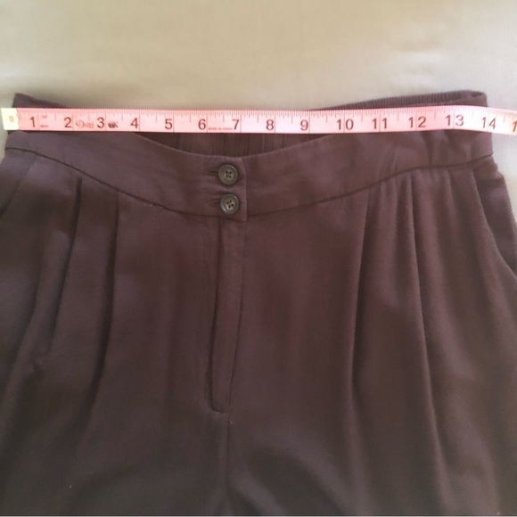 H&M Wide Leg Cropped Pants Size 6 Brown - Picture 8 of 9